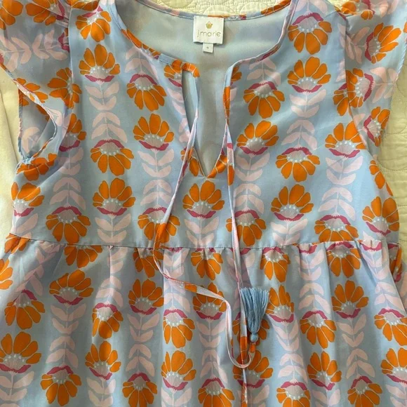 J Marie Violet floral dress. S. GUC - Picture 5 of 6